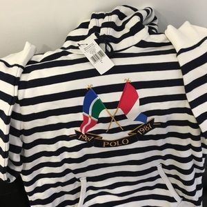 Ralph Lauren Cross Flags Hoodie Size large